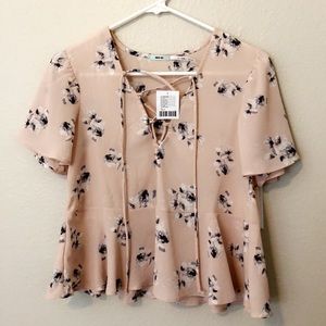 Pink Floral Top
